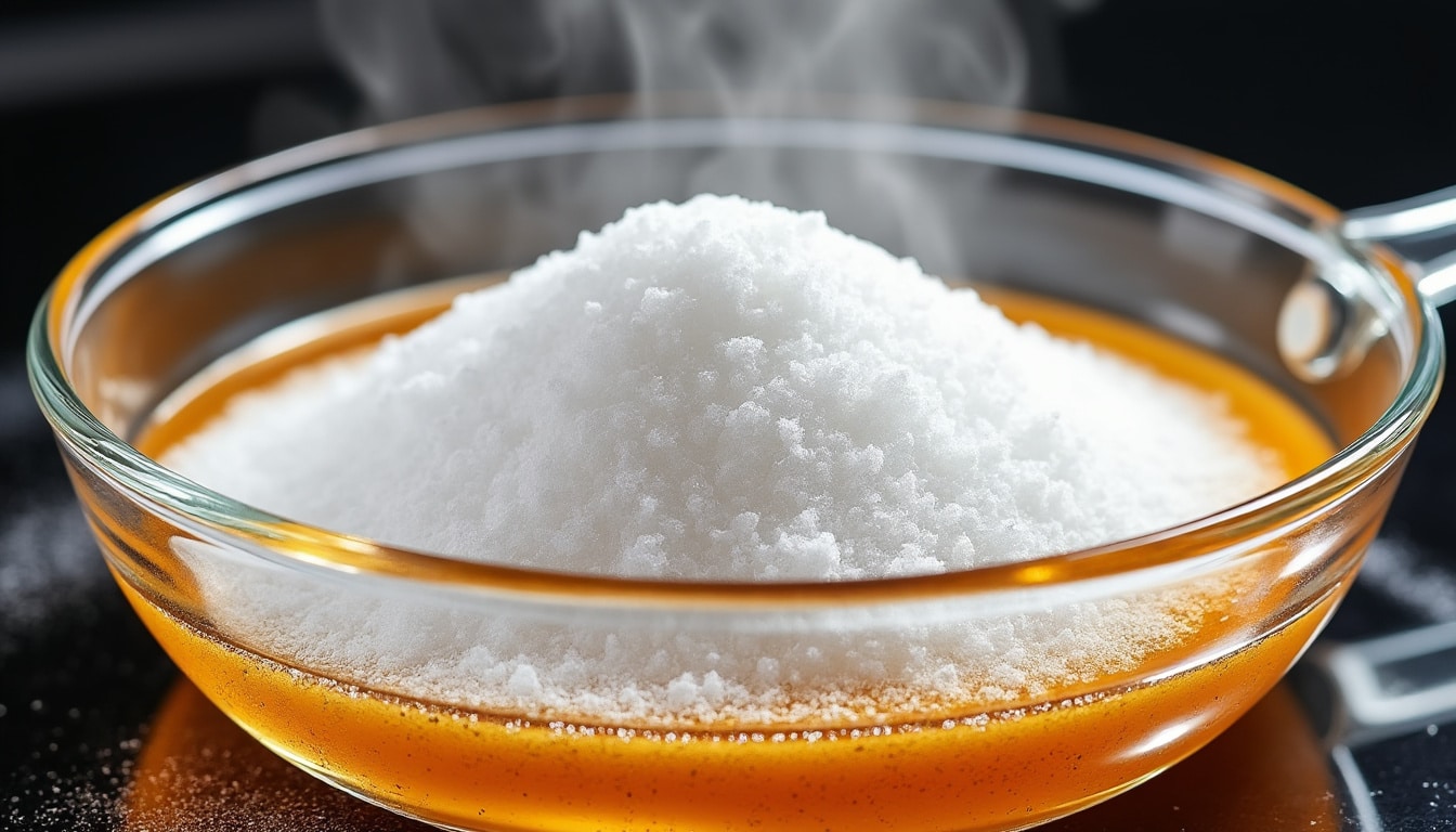 découvrez comment la cuisson du sucre en poudre au-delà de 160 degrés entraîne la caramélisation, transformant sa saveur et sa couleur pour des desserts délicieux.