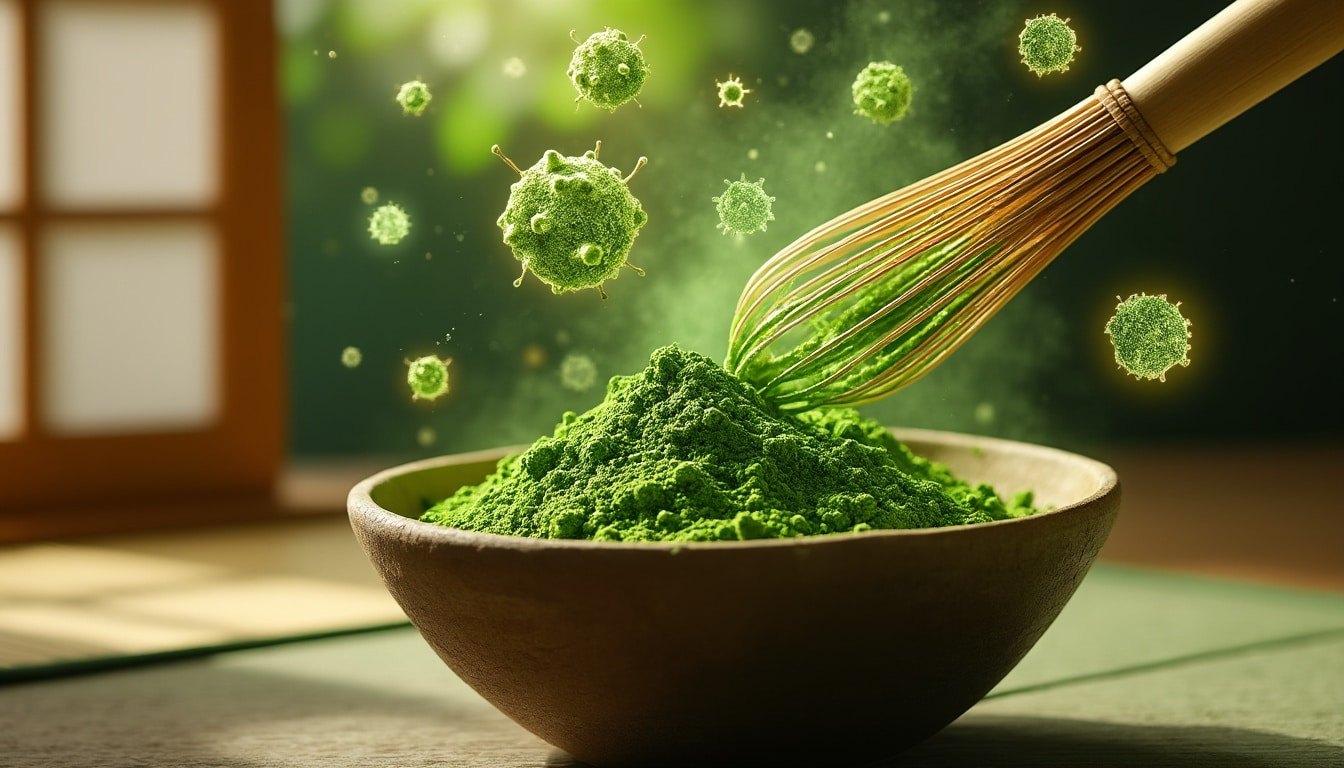 découvrez comment la forte concentration en antioxydants du thé matcha aide à protéger vos cellules contre le vieillissement prématuré pour une peau plus jeune et en meilleure santé.