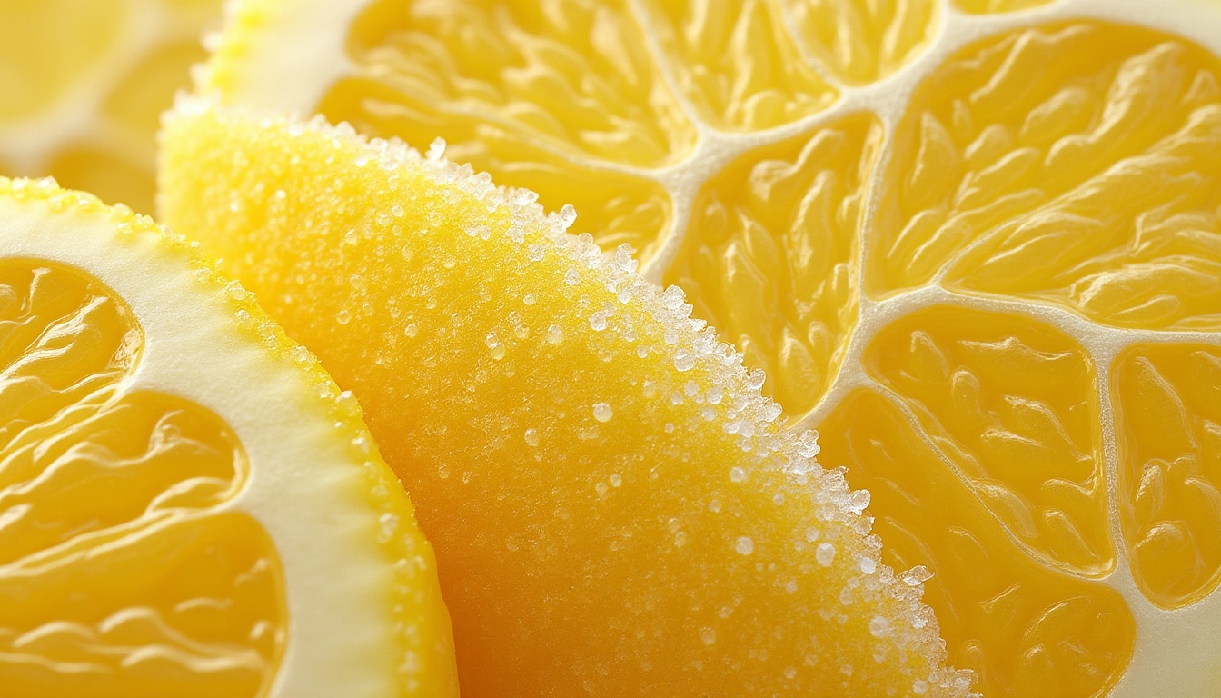 découvrez comment un confisage prolongé saturé en sucre pur transforme littéralement les cellules de l'écorce de citron, révélant des effets uniques sur sa texture et sa saveur.