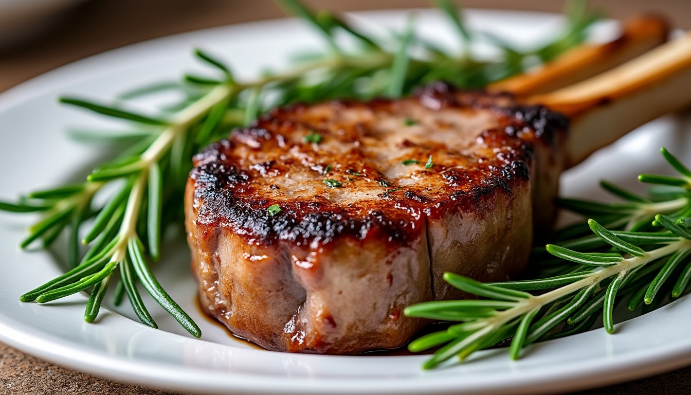 découvrez comment le parfum résineux et boisé du romarin frais harmonise et neutralise le goût prononcé de la viande d'agneau pour une expérience culinaire équilibrée.