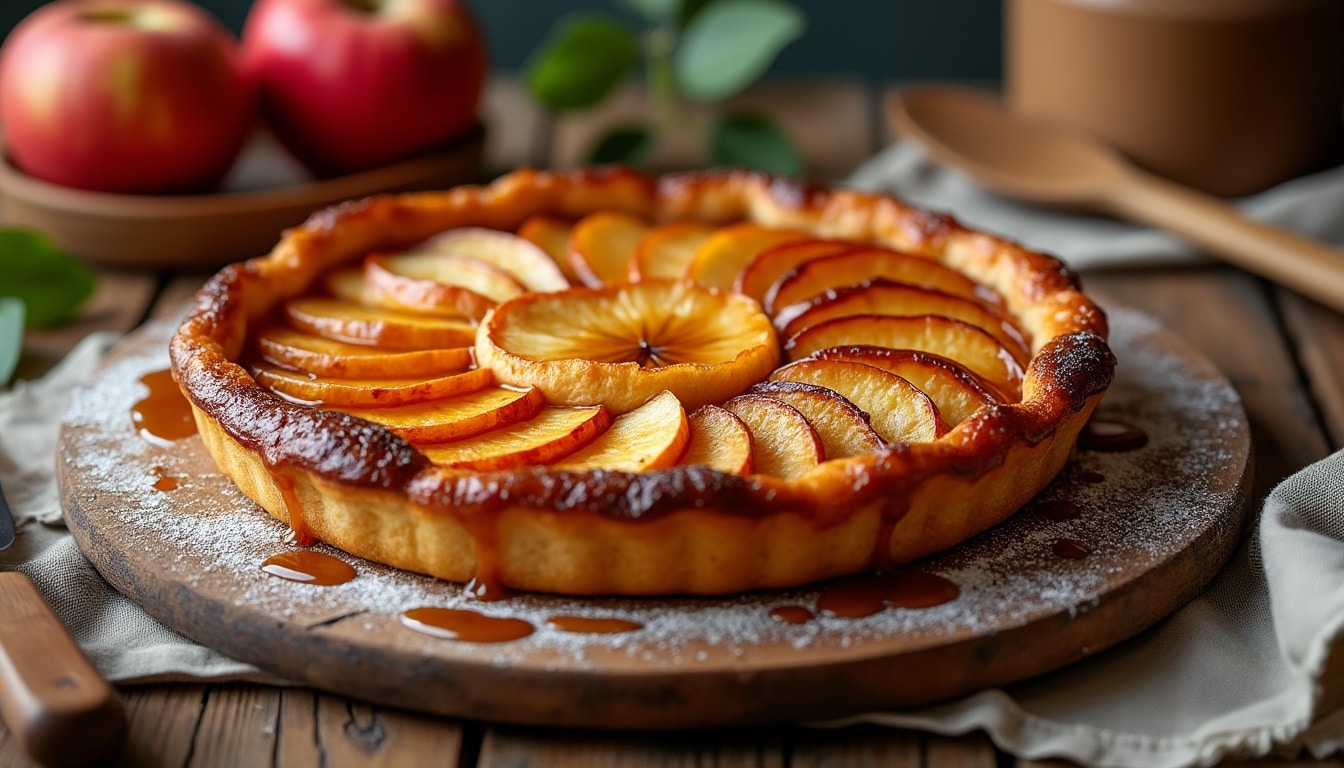 découvrez la recette traditionnelle de la tarte tatin de grand-mère, avec son caramel délicieux et ses pommes fondantes, pour un dessert authentique et irrésistible.