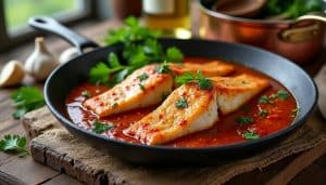 découvrez la recette traditionnelle de la lotte à l'armoricaine comme chez grand-mère, avec la sauce d'autrefois pleine de saveurs authentiques.