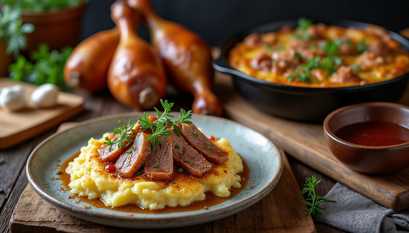 découvrez la recette pas à pas du parmentier de canard de philippe etchebest pour un plat savoureux et facile à réaliser chez vous.