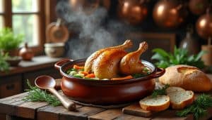 découvrez la recette facile de la poule au pot, le plat traditionnel d'henri iv, pour un repas savoureux et convivial à partager en famille.