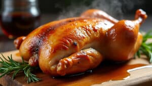 découvrez notre recette de canette fondante au four, avec une cuisson lente pour une chair tendre et une peau délicieusement croustillante. un plat gourmand et facile à réaliser.