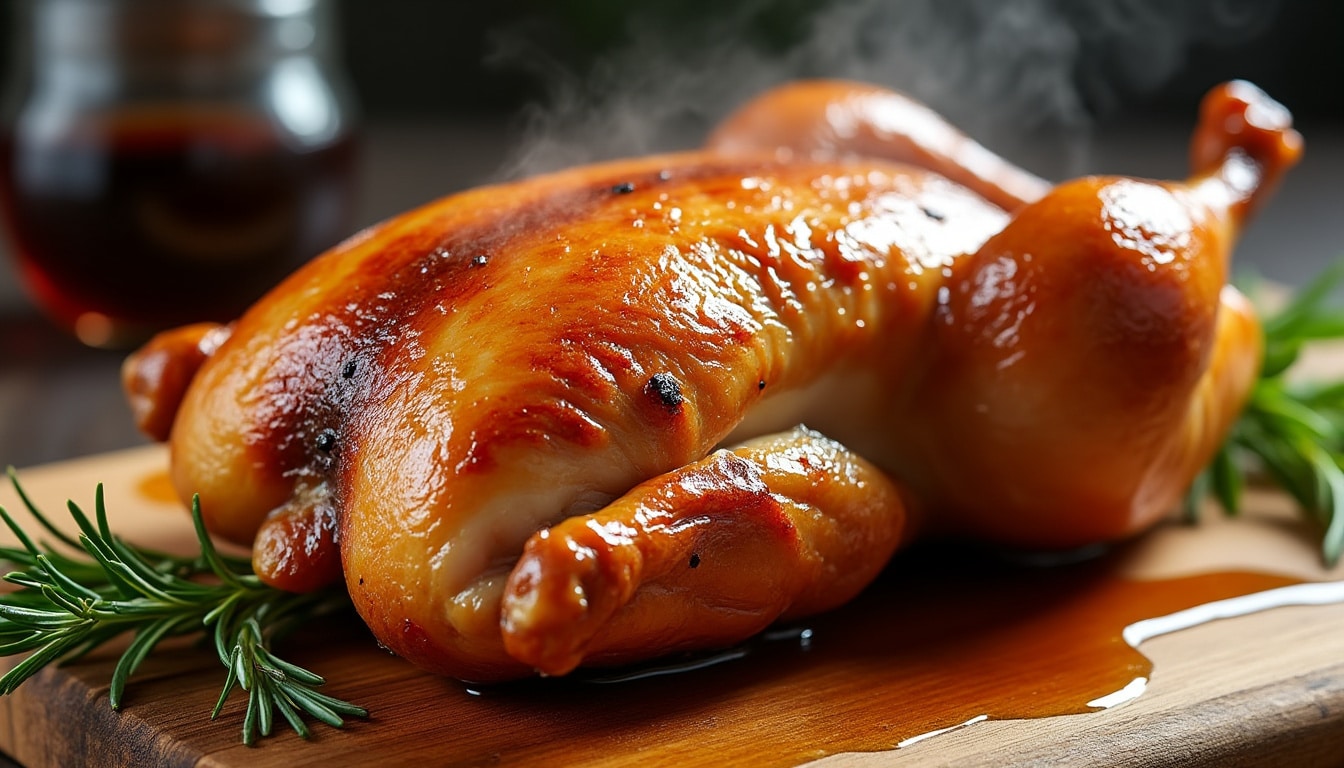 découvrez notre recette de canette fondante au four, avec une cuisson lente pour une chair tendre et une peau délicieusement croustillante. un plat gourmand et facile à réaliser.