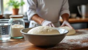 découvrez notre recette professionnelle de pâte à pizza avec des conseils précis sur l'hydratation et la maturation pour une pâte parfaite, légère et savoureuse.