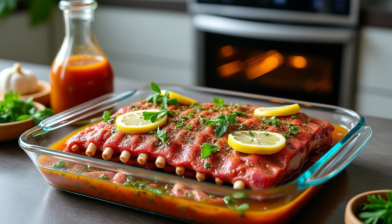 découvrez notre recette facile des côtes de porc au four avec conseils sur le temps de cuisson et une marinade savoureuse pour un plat tendre et plein de goût.