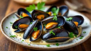 découvrez la recette des moules à la crème avec une sauce onctueuse et parfaite qui ne tranche pas, pour un plat savoureux et facile à préparer.