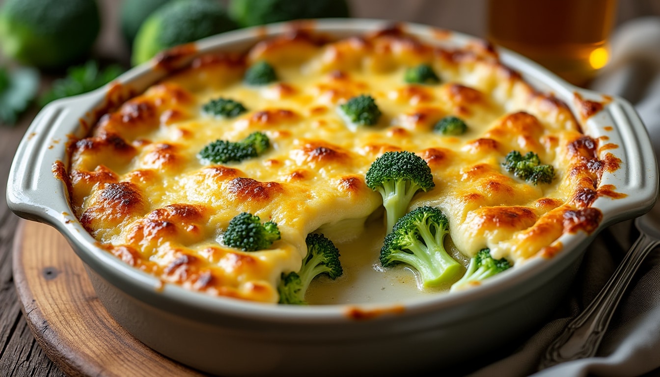 découvrez notre recette facile et gourmande de gratin de brocolis avec une béchamel légère et du fromage fondant, parfaite pour un repas équilibré et savoureux.