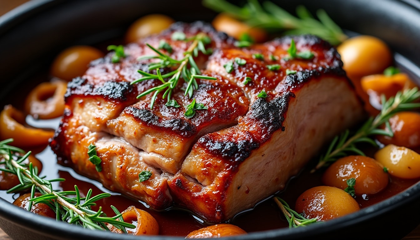 découvrez notre recette du rôti de porc en cocotte pour une viande tendre et un jus savoureux, parfait pour un repas convivial et gourmand.