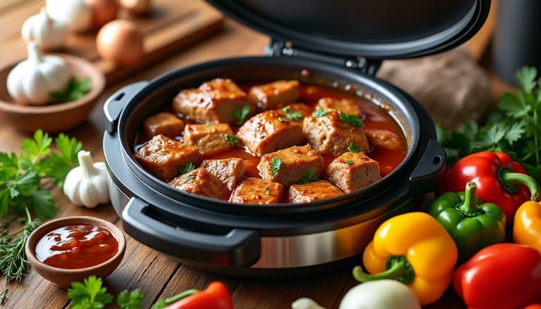 découvrez la recette facile du sauté de porc au cookeo avec les réglages idéaux et une sauce savoureuse pour un plat rapide et délicieux.