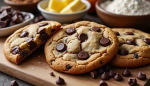 découvrez la recette du cookie américain façon new york : des cookies épais, moelleux au cœur et croustillants à l’extérieur, avec les proportions exactes.