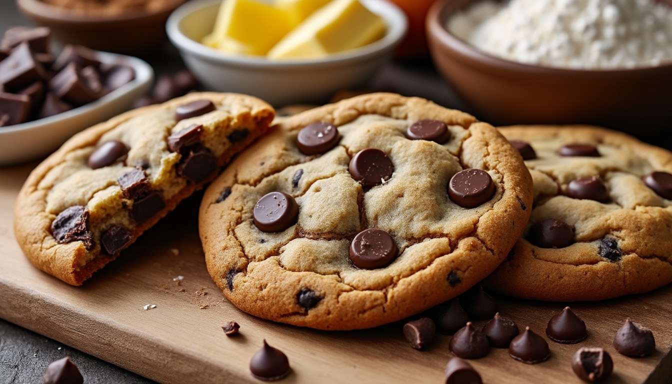 découvrez la recette du cookie américain façon new york : des cookies épais, moelleux au cœur et croustillants à l’extérieur, avec les proportions exactes.