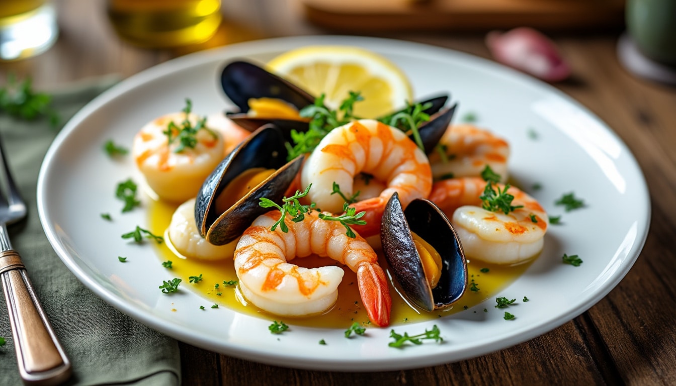 découvrez la recette détaillée des entrées aux fruits de mer avec les proportions exactes pour réussir un plat savoureux et équilibré à chaque fois.