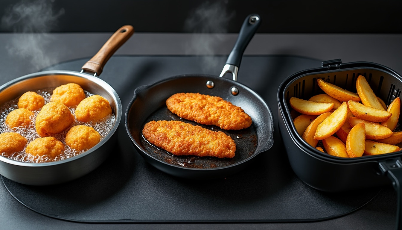 découvrez les principales techniques de friture et leurs différences : température, texture, quantité d’huile et résultats selon la méthode choisie.